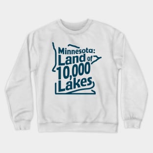 Minnesota Land of 10,000 Lakes Crewneck Sweatshirt